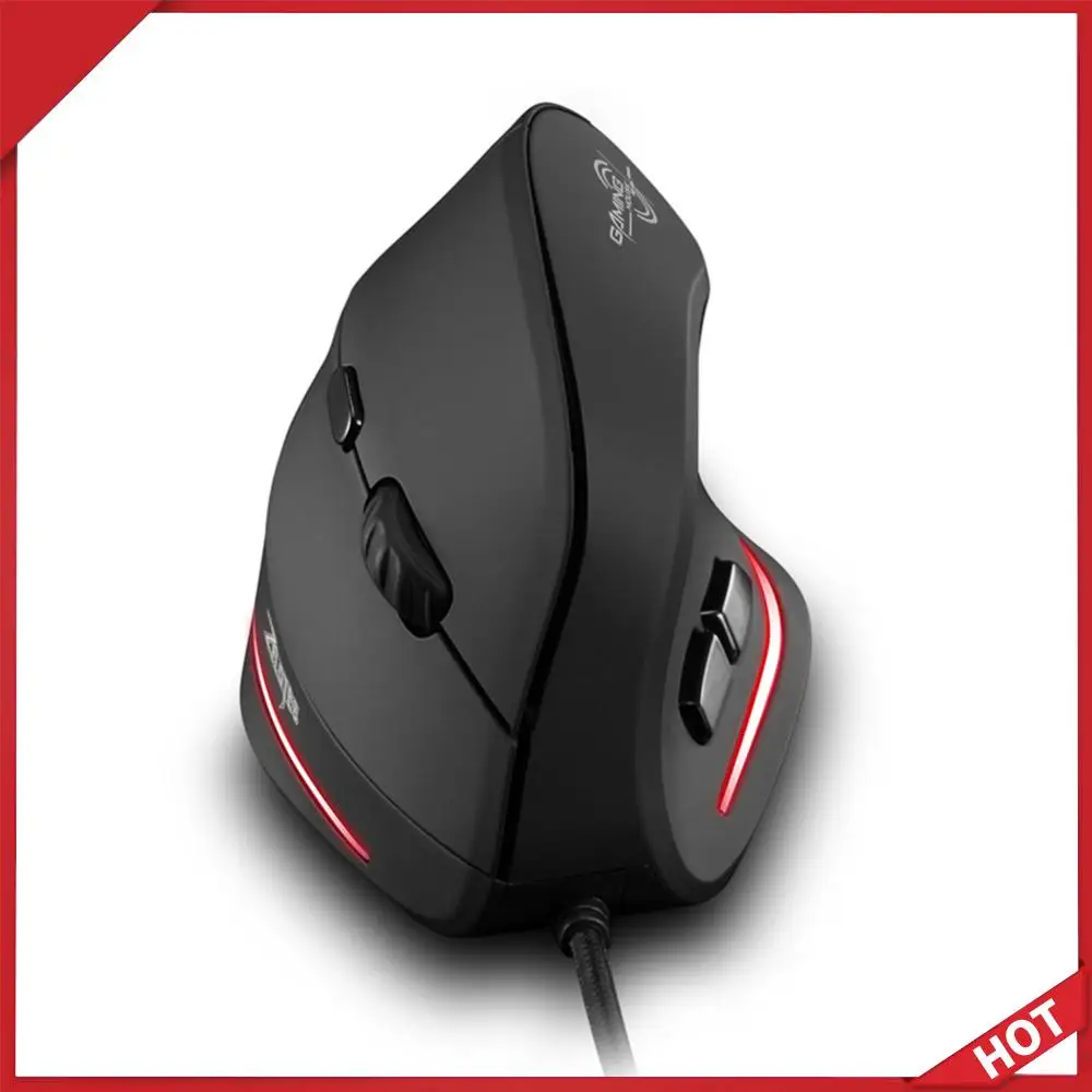 ZELOTES T20 Büro-Notebook-Maus Pro Gamer Kabelgebundene Vertikale Optische Maus Laptop Desktop Professionelle Computer-Maus