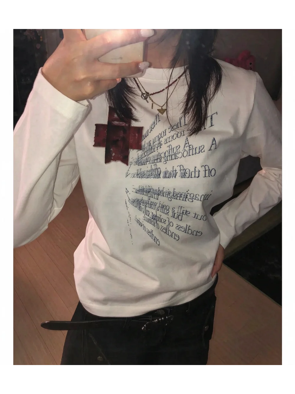 Street Fashion Y2K - Nueva camiseta de manga larga con