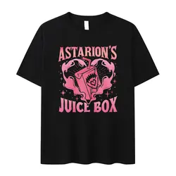 Funny Astarion Juice Box Graphic T Shirt Men Women Retro Fashion Aesthetic T-shirts Summer Casual 100% Cotton Oversized T-shirt