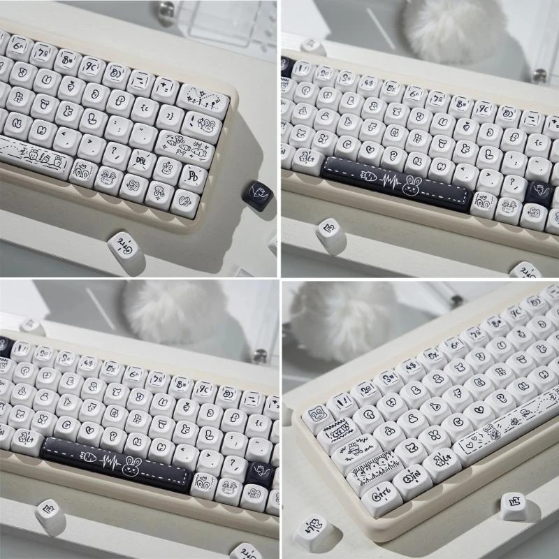 

Carrot Keycaps PBT Standard Dye Sublimation Keycap 13Key MOA Profile for Mechanical Keyboards Installation