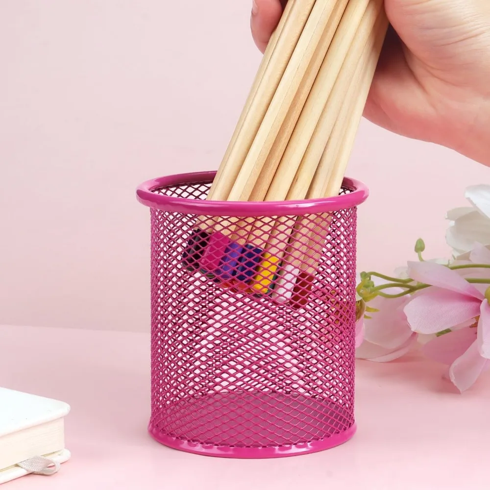 Pen holder cup for table, pen holder for metal mesh table
