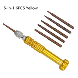 Kit de reparación de puntas de destornillador 5 en 1 para IPhone, herramienta abierta para teléfono móvil Android, desmontaje magnético Torx Cross Pentalobe Head