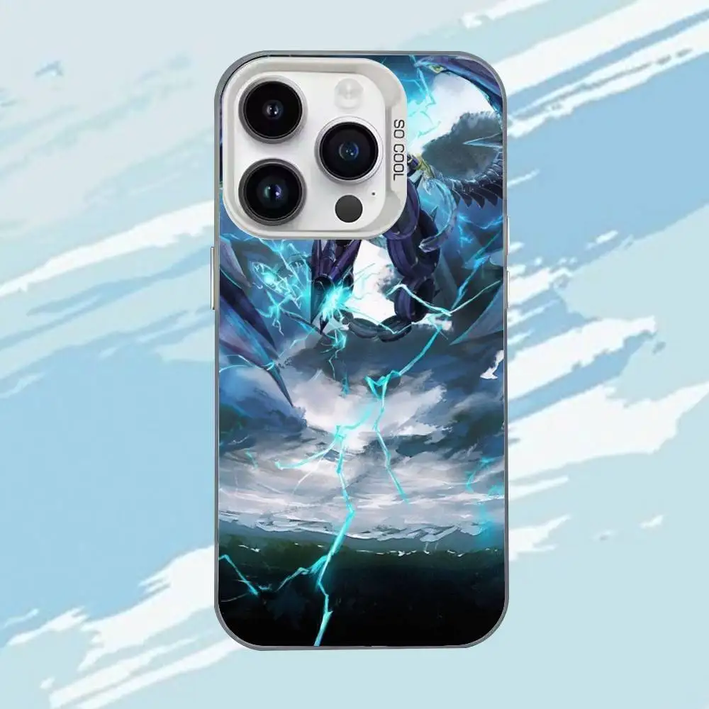 ゲーム 遊戯王 マスターデュエル iPhone 17、16、15、14、13、12、11、ミニ、プロ、E、MAX用スマホケース ホワイト マット 耐衝撃カバー