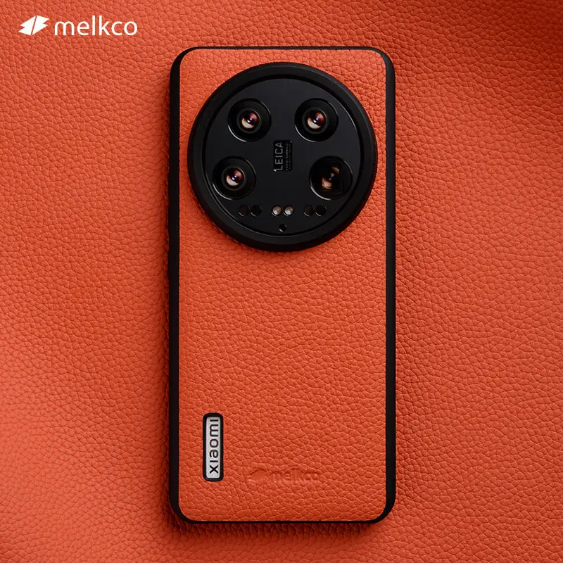 Melkco Leather Waterproof Phone Case for Xiaomi 14 Ultra Xiaomi 14Pro Business Luxury Fashion Solid Color Phone Case