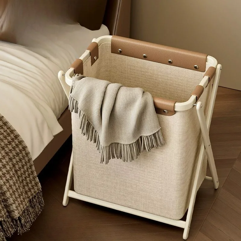 Collapsible Bathroom Laundry Baskets Clothes Bin Narrow Cabinet Laundry Hamper White Tall Panier Rangement Home Accessories