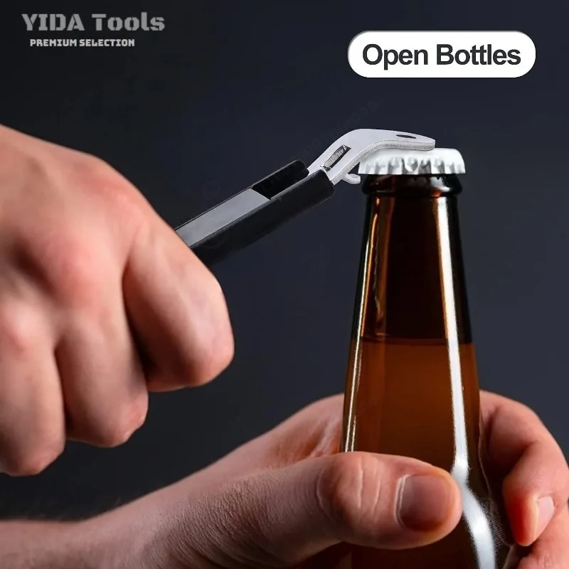 3 Pieces Magnetic Bottle Openers, Can Openers Can Tappers, Classic Portable Stainless Steel Opener for Beers Cans Beverages