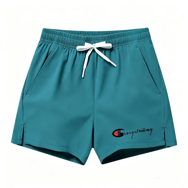 Fashion Graphic Print Men Beach Shorts Summer Lightweight Quick Dry Drawstring Fitness Running Casual Shorts