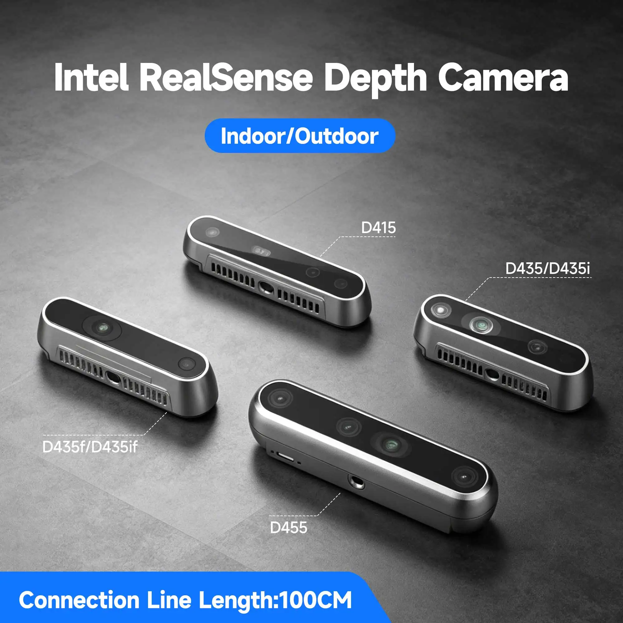 Intel RealSense Depth Camera D435i D455 D435 D415 D435f D435if