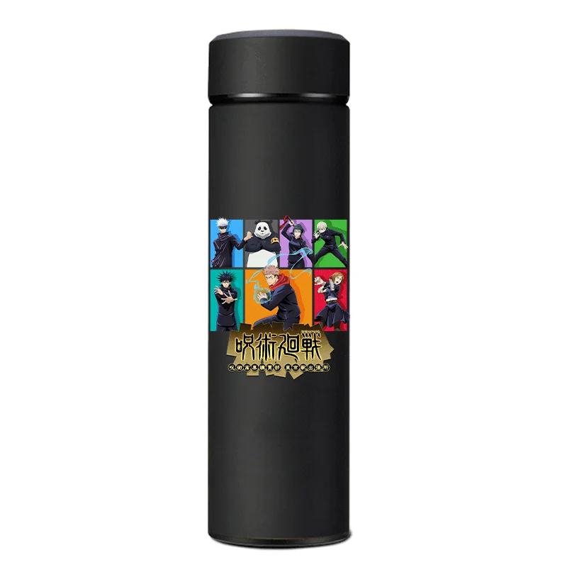 Jujutsu Kaisen Anime Thermos Caneca, Satoru Gojo Kugisaki Nobara Itadori Yuji, Alta Capacidade 304 Copo De Água De Aço Inoxidável, Presente, 500 ml