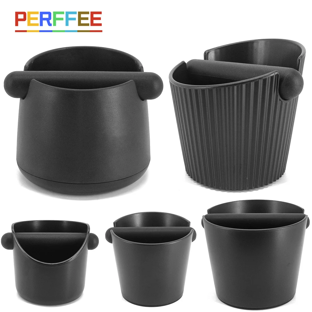 Coffee Knock Box With Detachable Knock Bar Anti Slip Shock-absorbent Espresso Grind Dump Bin for Barista Coffee Cafe Accessories