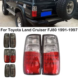 For Toyota Land Cruiser FJ80 1991 1992 1993 1994 1995 1996 1997 Car Rear LED Tail Light Brake Lamp Reflector Lamp With Bulbs