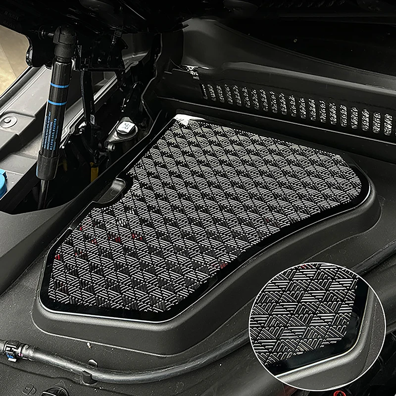 

Car Stainless Steel Engine Compartment Dust Cover Cabin Air Outlet Grille Panel Decoration Sticker For BMW 5 Series i5 G60 2024