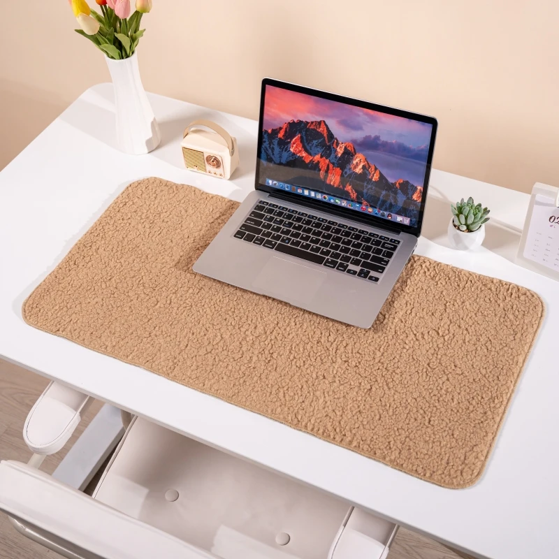 

Keyboard Pad Extra Large Mouse Pad Non-slip Plush and Thickened Office Desk Pad Laptop Desk Winter Hand Warming Accessories