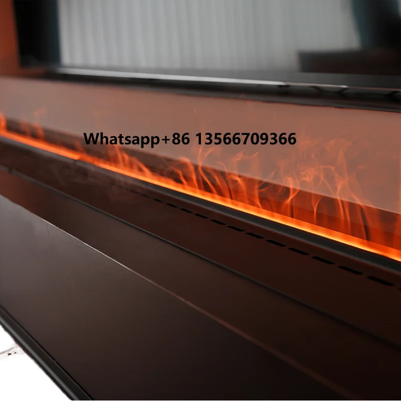 

RGB 1800MM 3D Vapor Electric Fireplaces Insert High-End Water Steam Fireplaces for Home and Hotel Built-in Metal Installation