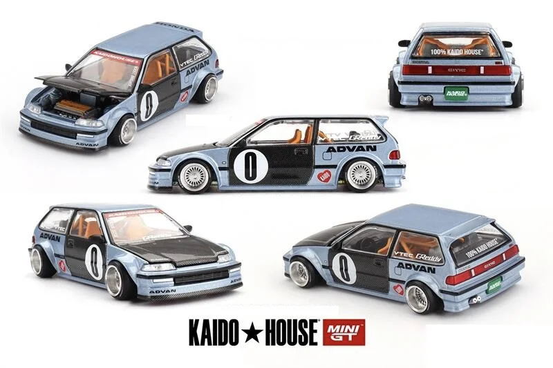 

Модели литых автомобилей Kaido House x MINI GT 1:64 Civic (EF) V1 с рулеткой