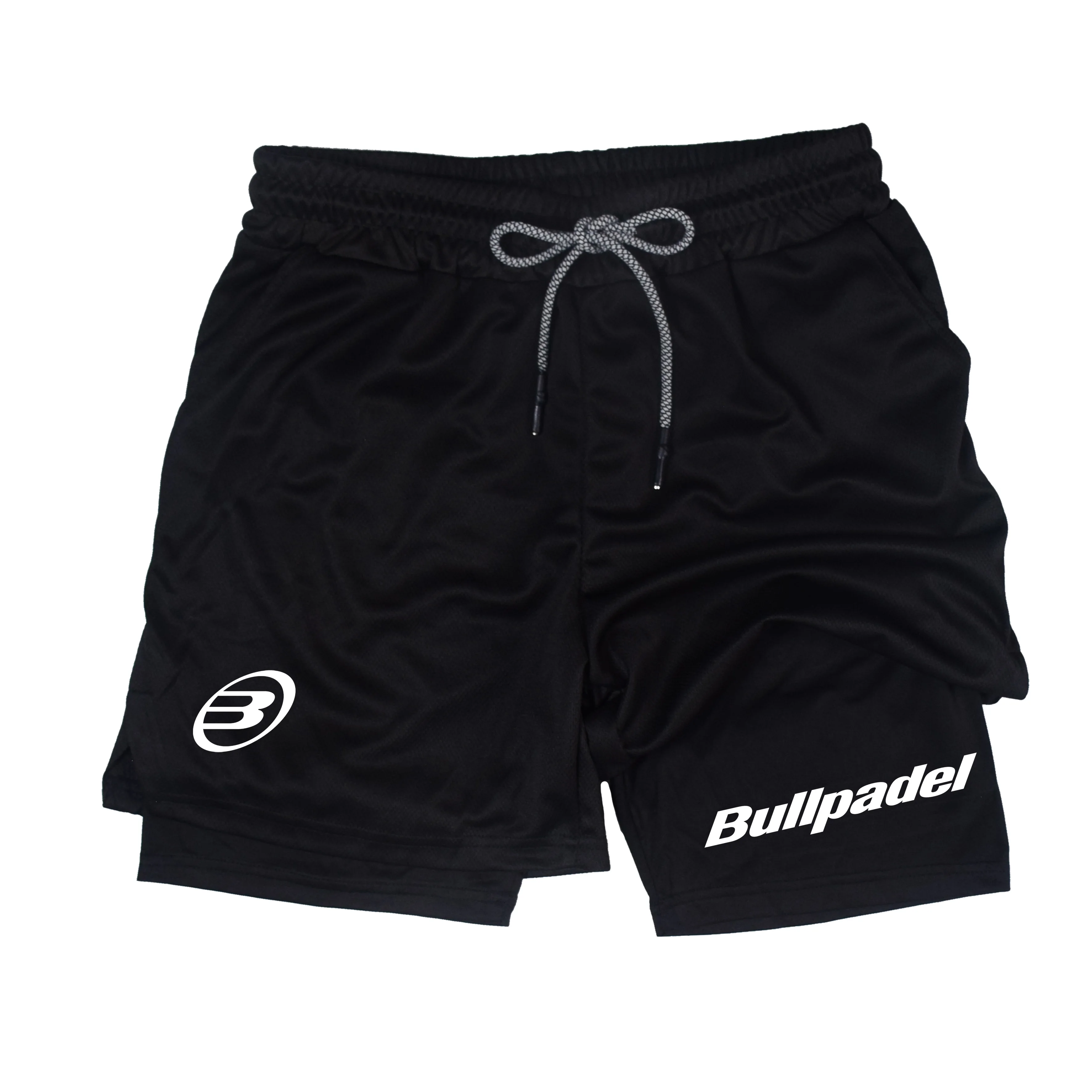 Nuevos pantalones cortos deportivos Bullpadel para hombre, pantalones cortos de tenis transpirables de verano para hombre, pantalones de bádminton de secado rápido, ropa deportiva para correr al aire libre