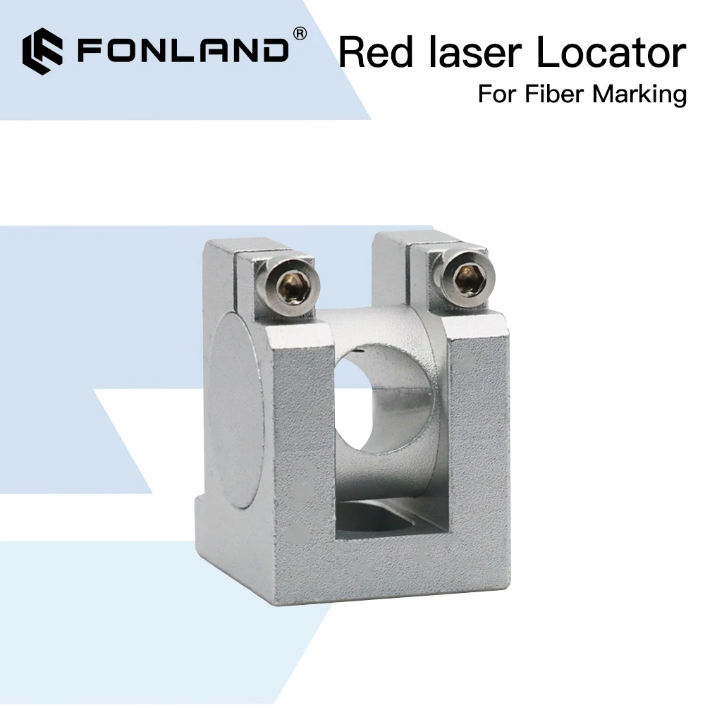 FONLAND Red Laser Locator Fiber Laser Red‑Dot External‑Mount Position Bracket Diameter 12mm for Fiber Marking Machine