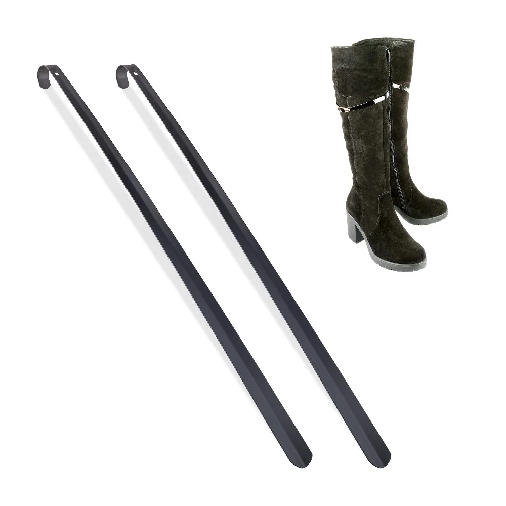 16/42cm Extra Long Stainless Steel Shoe Horn Silver Metal Lifter Aid Slip Shoe Pull Tool for Easy Shoe Putting on