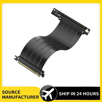 Cable Riser PCIe X16 de 10/20/25/30/40/50/60cm de Alta Velocidad 4.0, Cable de Extensión para Tarjeta Gráfica GPU PCI-E, Flexible y Blindado 1