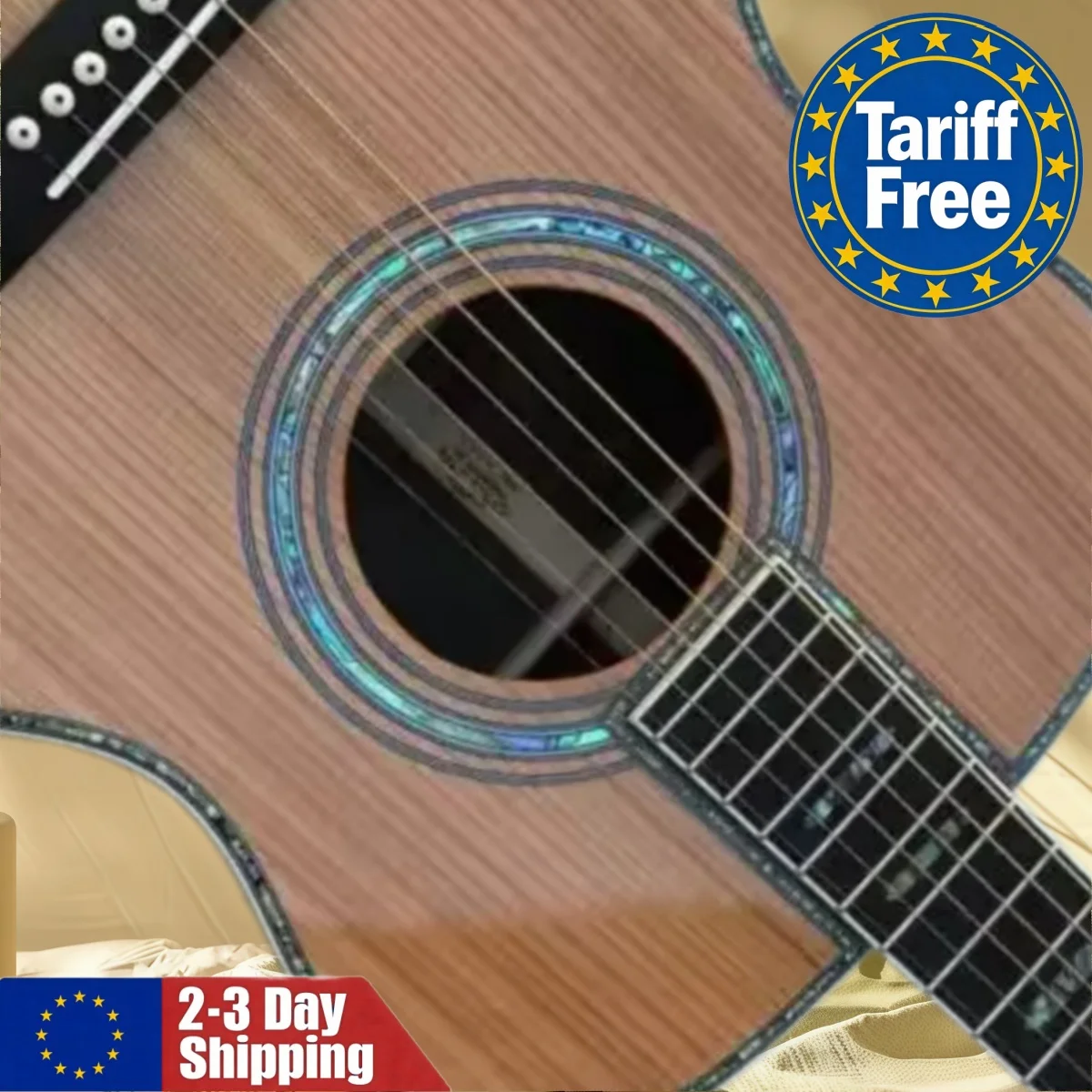 Akustische Folk-Gitarre 45 Yellow Series 6 Saiten Zarter Klang Palisander Fingerstyle-Gitarre
