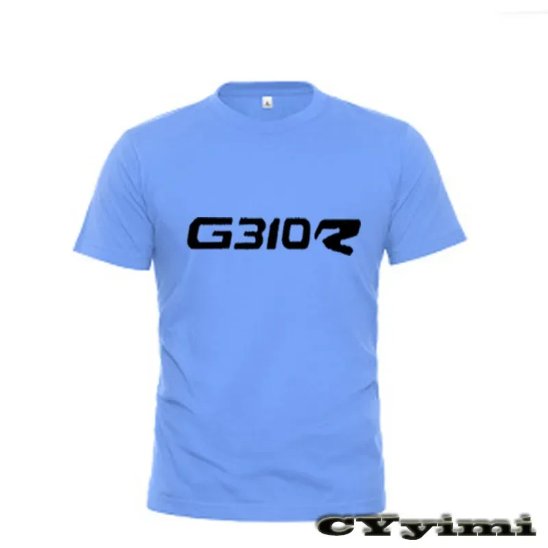 For  G310R T Shirt Men New LOGO T-shirt 100% Cotton Summer Short Sleeve Round Neck Tees Male