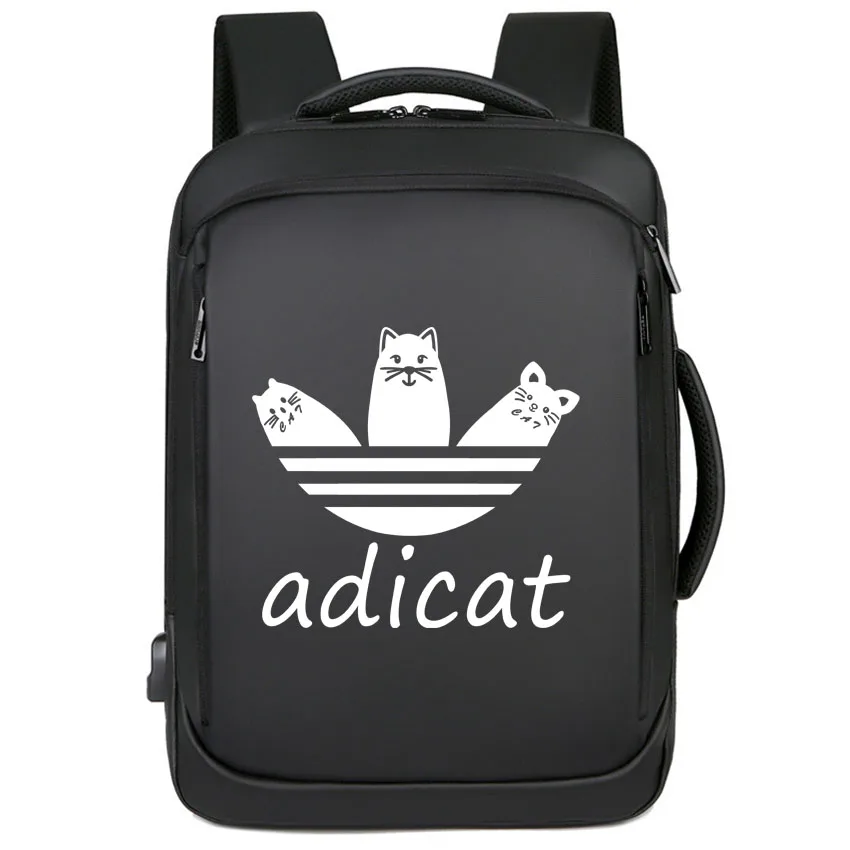 

Модный женский и мужской рюкзак унисекс для отдыха на открытом воздухе, унисекс, рюкзак для пары большой емкости, забавный рюкзак с мультяшным принтом Adicat