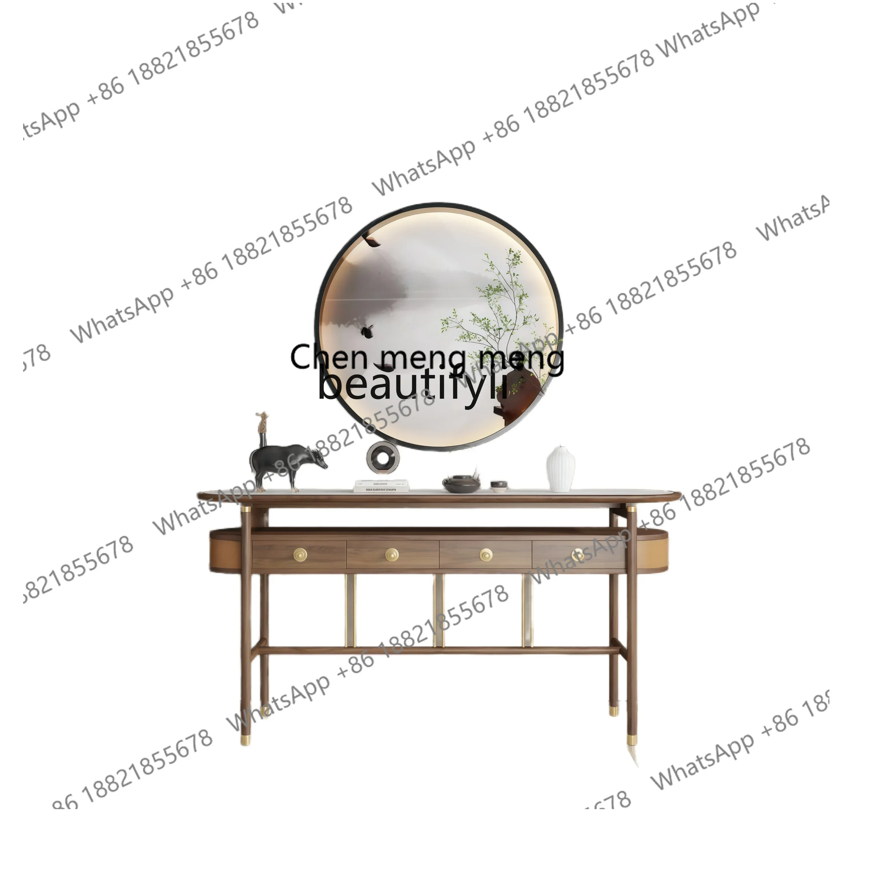 ss8350 Entrance table, living room table, long case and narrow end view entrance table