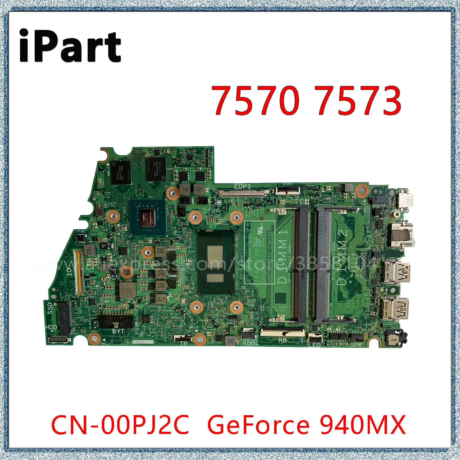 placa mae para dell inspiron 7570 7573 cpu 168411m com i5 i7 cpu cn00pj2c 0pj2c 01