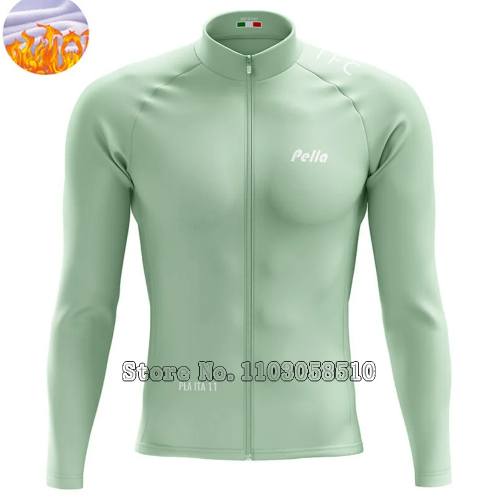 

Winter Men's Jacket Warm Polar Fleece Cycling Jackets With Pockets Bicycle Jacket Clothing For Men Long Sleeves Fleece Keep coat