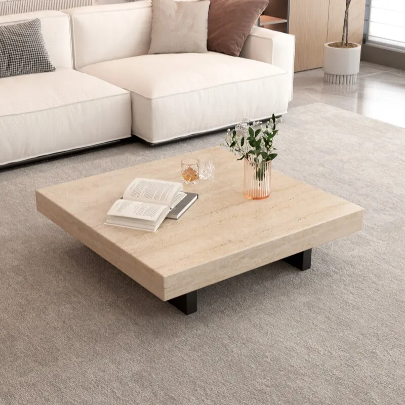 

Antique Minimalist Coffee Table Living Room Decoration Modern Wood Simple Side Table Clear Unique Couchtisch Salon Furniture