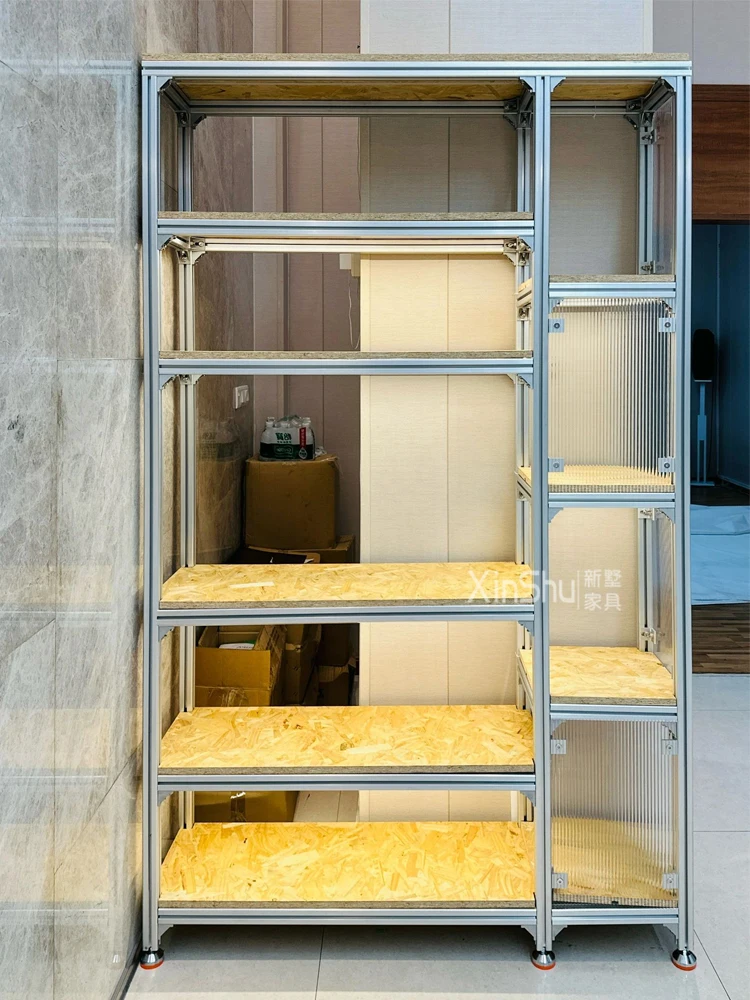 Bookshelf, storage rack, material , creative living room, floor to ceiling office partition, bookshelf shelf