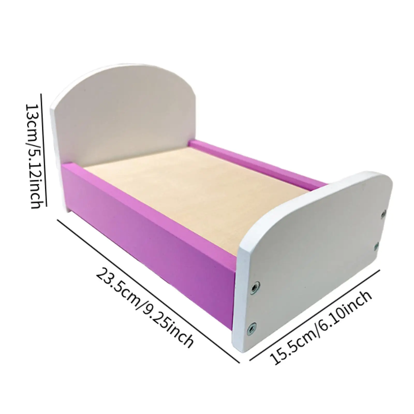 1/12 سرير دمية أثاث مصغر أنيق أنيق يمكنك صنعه بنفسك سرير مصغر لديوراما صور الدعائم اكسسوارات الديكور #6