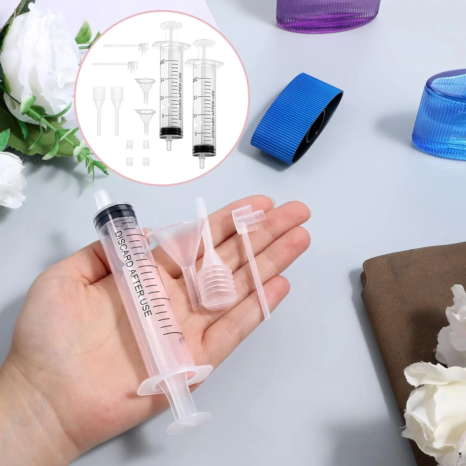 Parfüm-Nachfüllset 20ml Flüssigkeitsspender Mini-Trichter Transferpipetten Extraktionsröhrchen Kosmetik-Flüssigkeits-Set Reise-Set – Detail 7