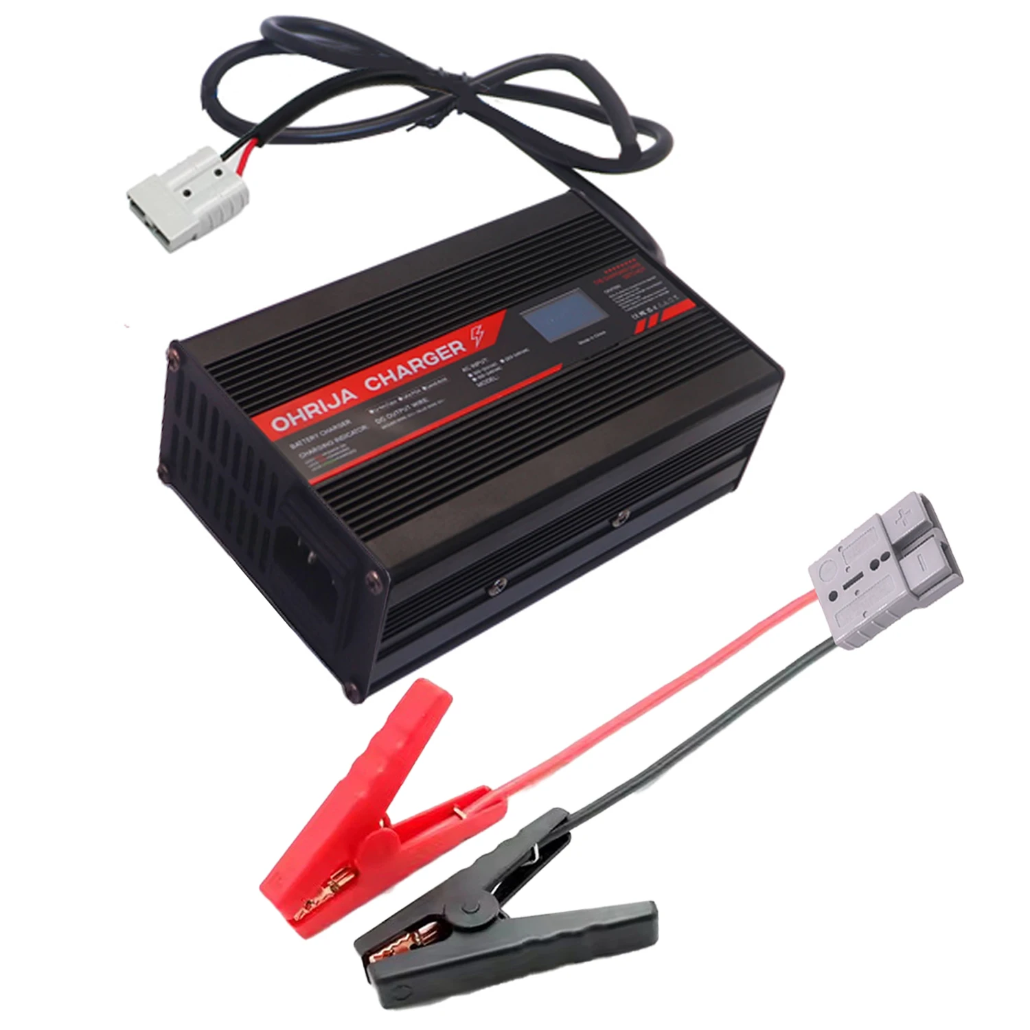 OHRIJA 14.6V 29.2V Lifepo4 شاحن 12V 24V 10A ل 4S 12.8V Lifepo4 شاحن بطارية أندرسون 50A 29.2V 54.75V عرض شاحن