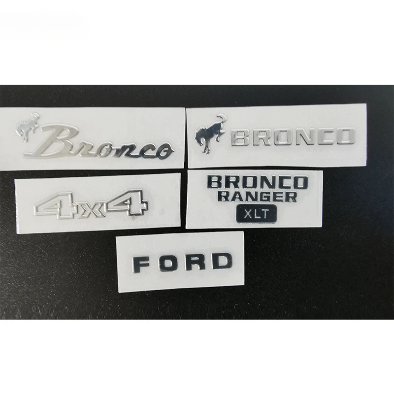 D1RC metal simulation sticker car shell decoration for 1/10 RC Crawler Car SCX10 TRX4 Ford BRONCO