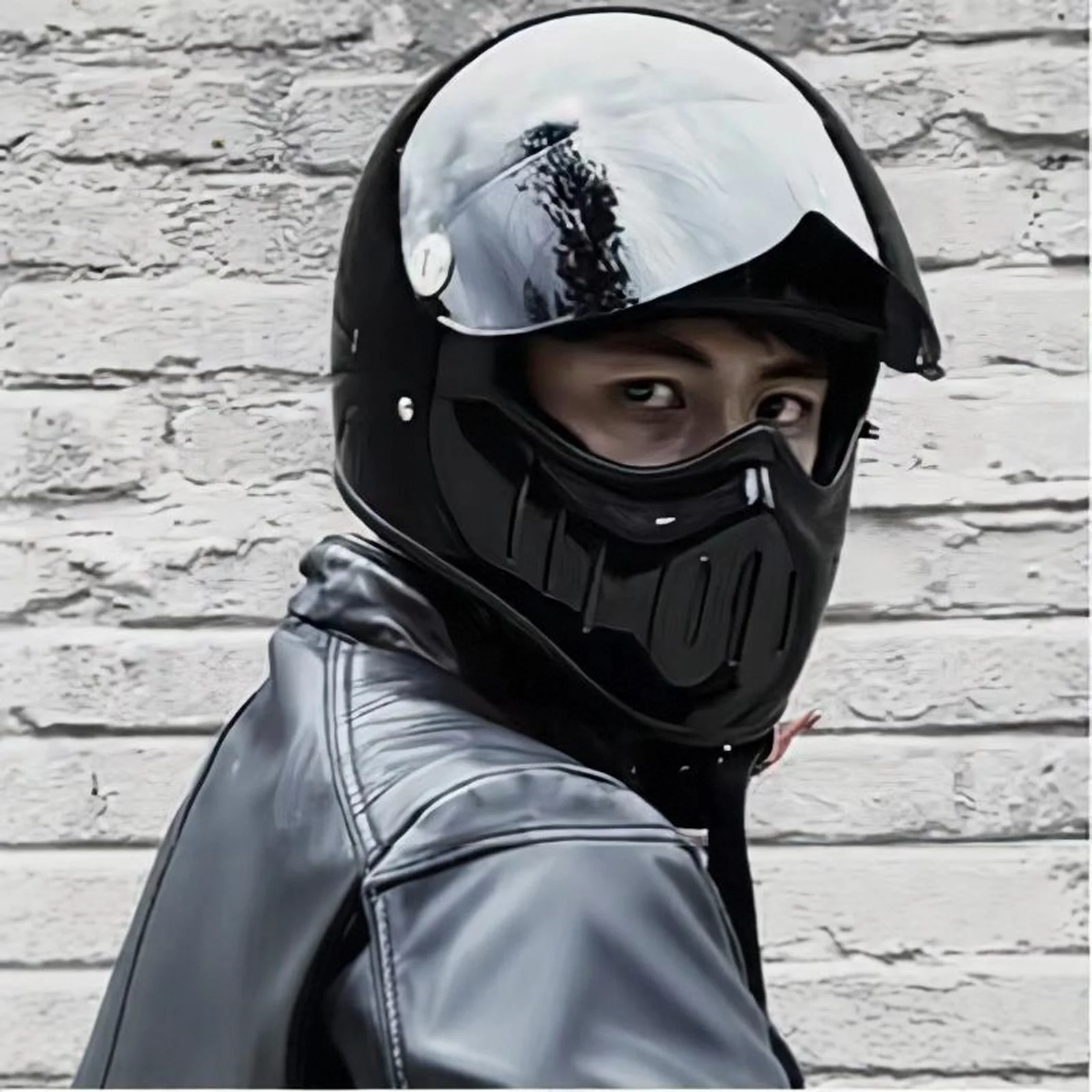 

High Strength Fiberglass Japanese Retro Full Face Helmet,for Harley Motorcycle and Cruise Motorcycle Protection Helmets capacete