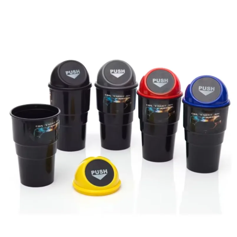 Car Trash Can Car Door Seat Back Garbage Storage Fashion Creative Water Cup Holder Storage Bucket view 2