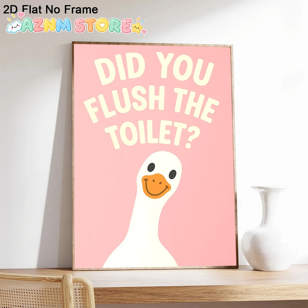 2D Flat, 1pc Funny Goose 