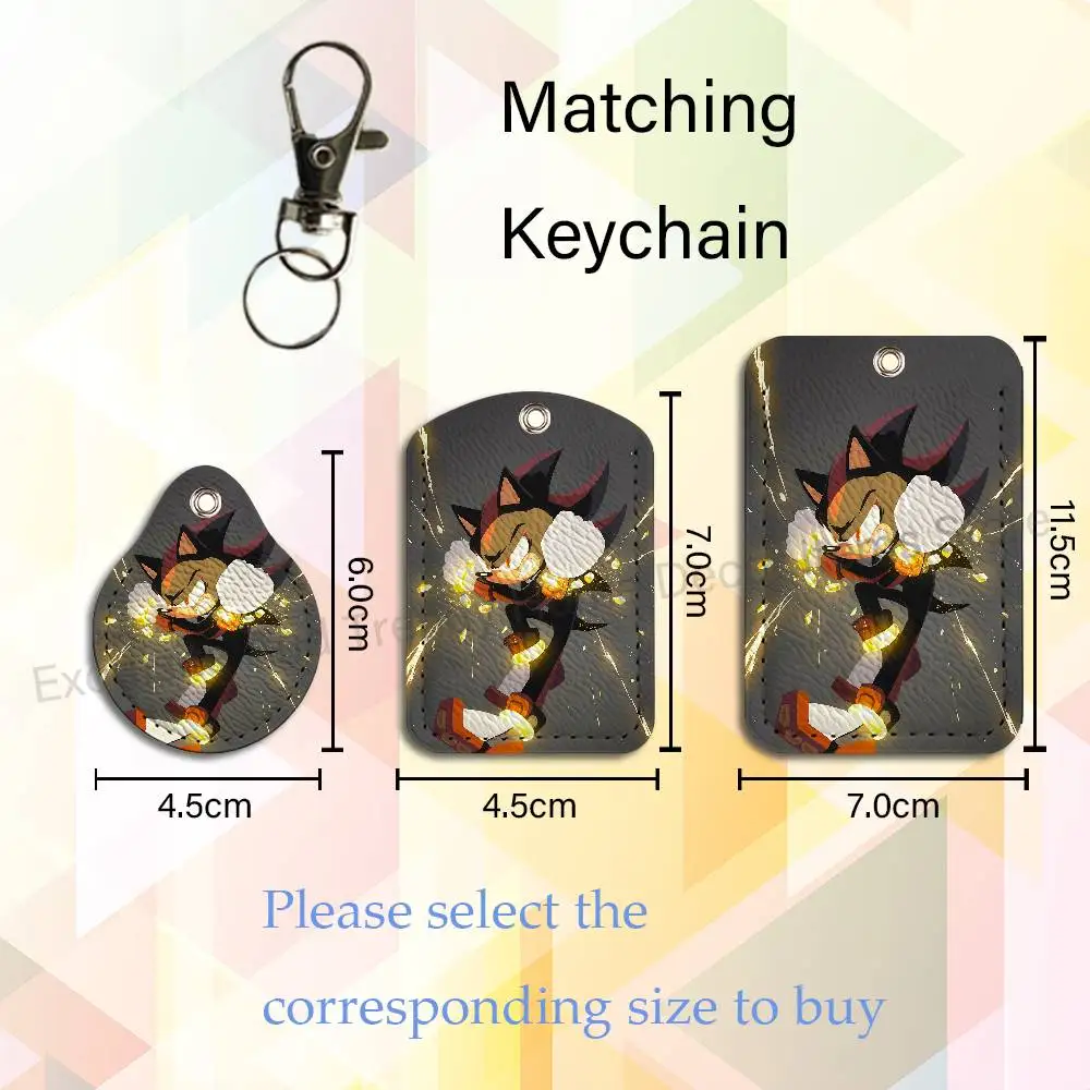 S-Shadow The H-Hedgehogs Holder Keychain For  Work Card Bank Business Holder Student Card Protective Case Bus Card view 4