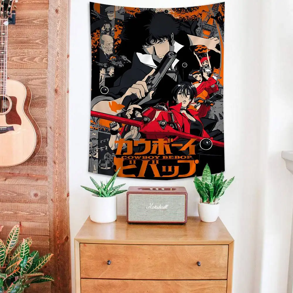 1 قطعة أنيمي C-كاوبوي B-bebopS معلقة البوهيمي نسيج رخيصة الهبي الجدار الشنق البوهيمي جدار المفروشات ماندالا الجدار الشنق #5