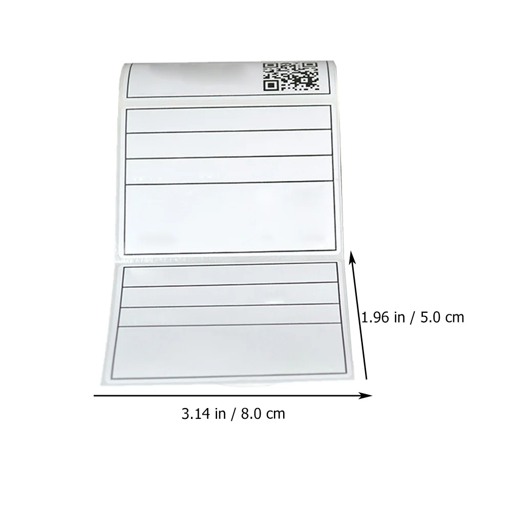 

1pcs 1 Roll Waterproof Label Stickers For Printers Clear Barcode Paper For Files Folders Containers Shipping Address