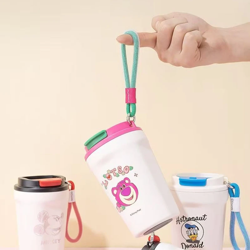 ميكي ترمس 316 غلاية من الفولاذ المقاوم للصدأ دونالد داك معزول فنجان القهوة الرياضة جيب كوب عيد الميلاد الحاضر أنيمي البضائع #5