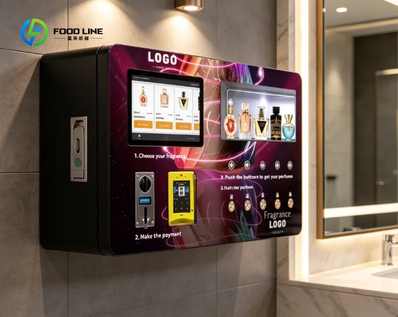 24h Unmanned Perfume Sprayer Vending Machine Wall Mounted Automatic Spray Design Durable Fragrance Dispenser Available For Sale