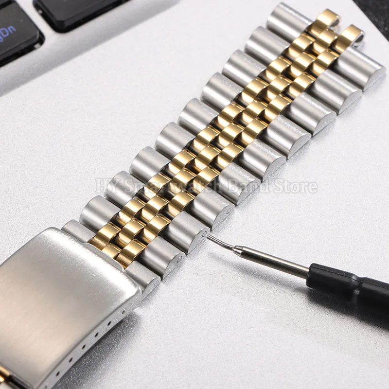 13 مللي متر 17 مللي متر 18 مللي متر 19 مللي متر 20 مللي متر 21 مللي متر 22 مللي متر حزام الفولاذ المقاوم للصدأ ل رولكس ل دايتونا ل DATEJUST نهاية منحنية أضعاف مشبك الرجال سوار