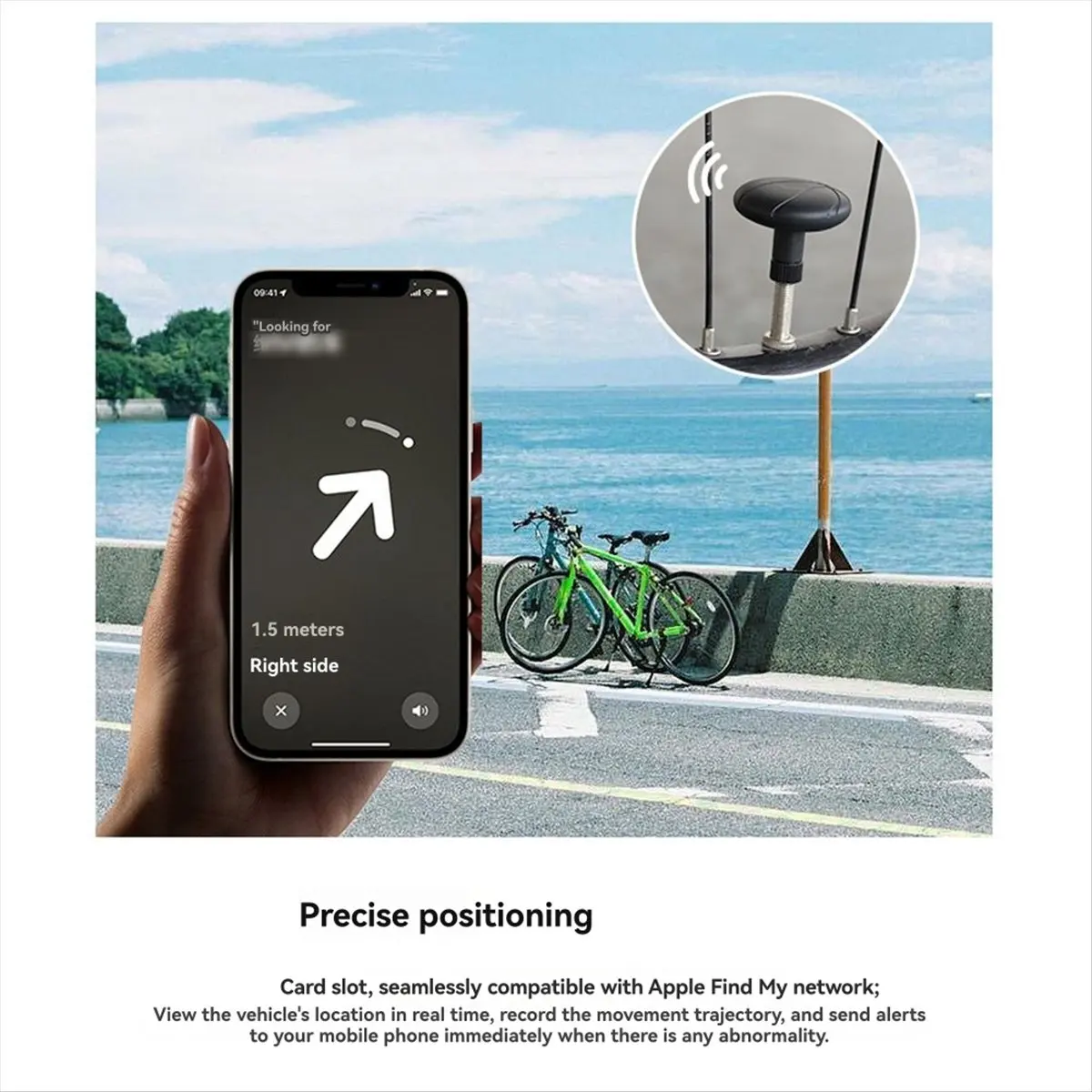 

(ABHW) Bicycle Valve Cap for AirTag Tracking Universal for Mountain and Road Bikes Bicycle Decoration Cycling Equipment