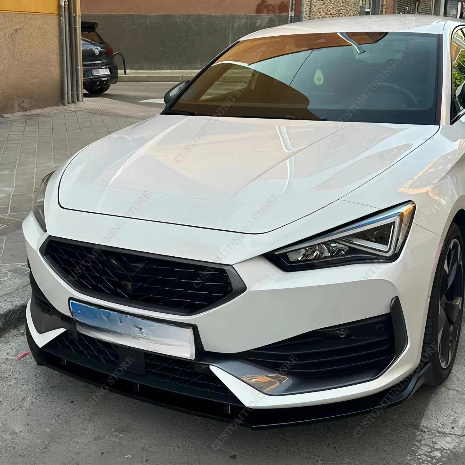 For Seat Leon MK4 KL Front Bumper Lip Spoiler Splitter Diffuser Retrofit TSI TDI FR Cupra S/S S/T 2020-2025 Bodykits Tuning