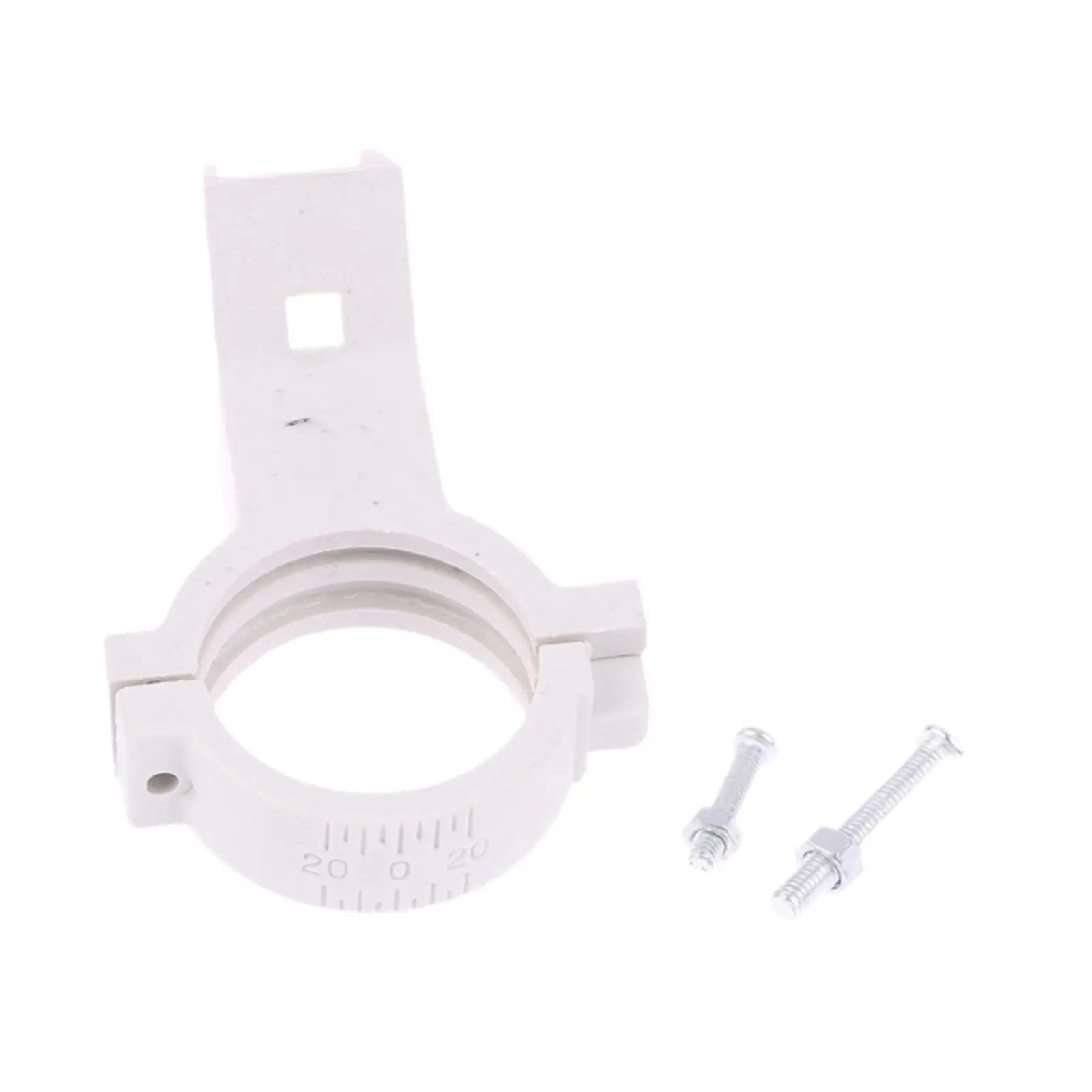 High Frequencys Head Clamp White Lightweight Durable Satellite Dish Clip for TV Antenna Setup at Home