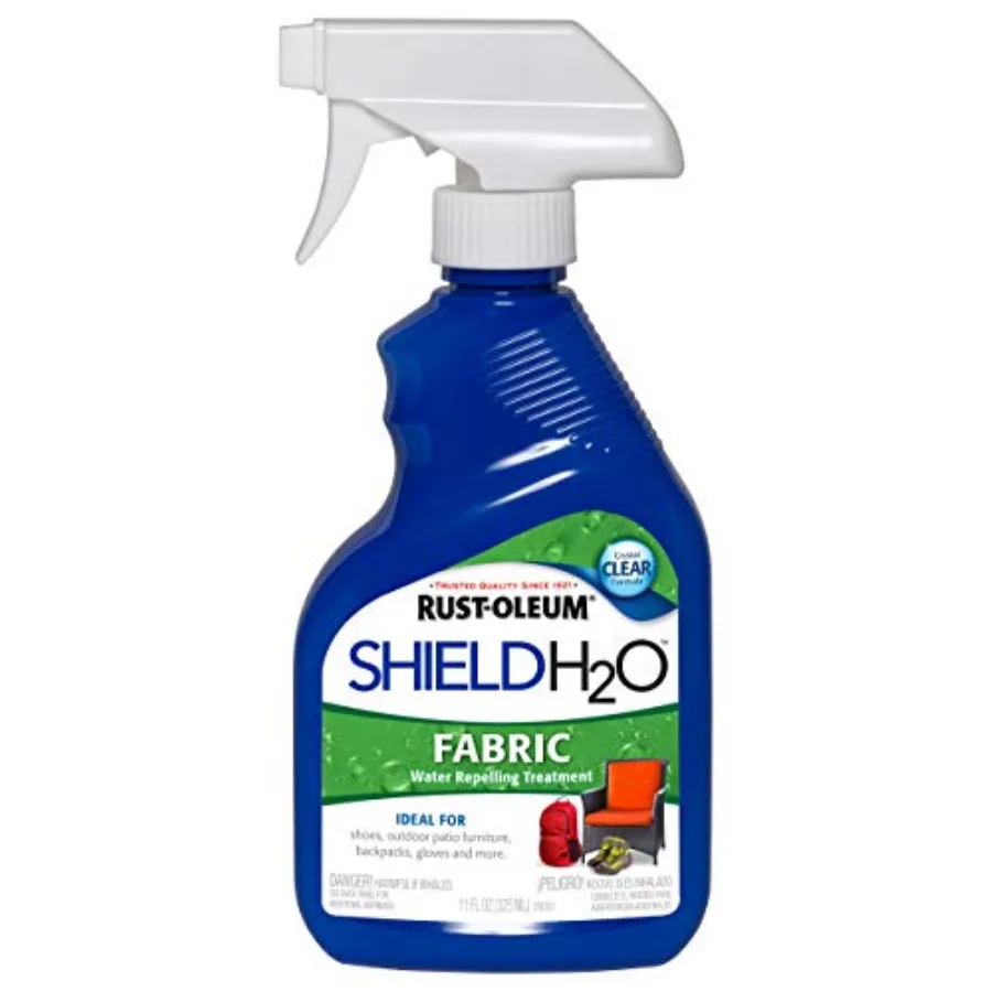 

278146 Спрей для тканей Shield H2O Outdoor Fabric Spray, 11 унций, прозрачный, премиум-класса, водоотталкивающая защита для уличной мебели, навесов, палаток и