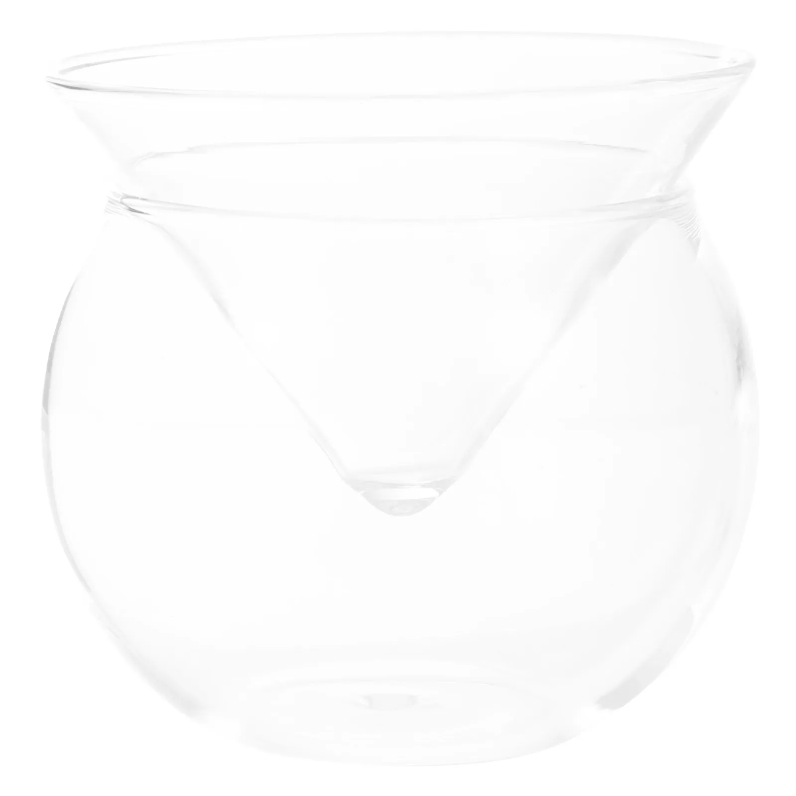 Halloween Christmas New Year Clear Glass Salad Bowl – Triangular Dessert Bowl for Kitchen