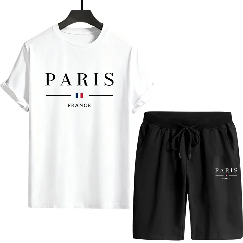 

Versatile Sport Single Piece Short-sleeved T-shirt and Sports Short Daily Men's Tracksuit Casual Quality Summer Outdoors Jogging
